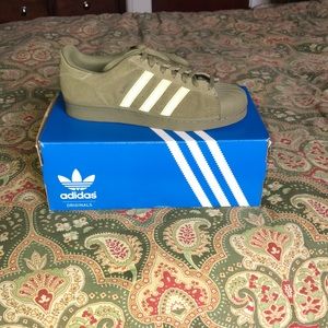 Army Green Adidas Sneakers